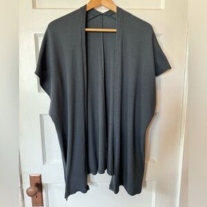 F21 Forever 21 charcoal grey open kimono size Large